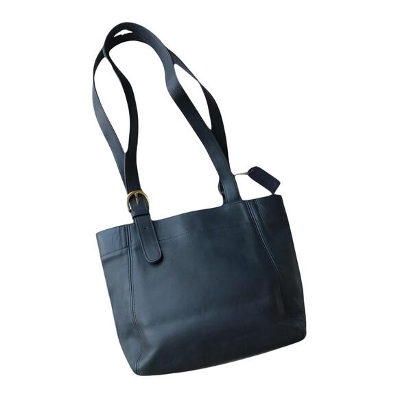 Vintage Coach 4157 Soho Black Leather Buckle Tote | Fall Staple Made in USA EUC - Picture 2 of 12